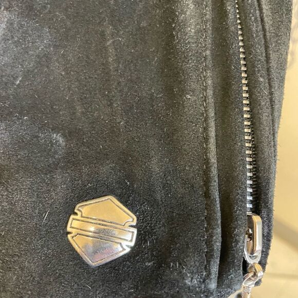 Harley Davidson Suede Fringe Unisex Jacket - Picture 3 of 10